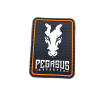 Patch Emborrachado Velcro Pegasus Oficial - Black | FAIRSOFT